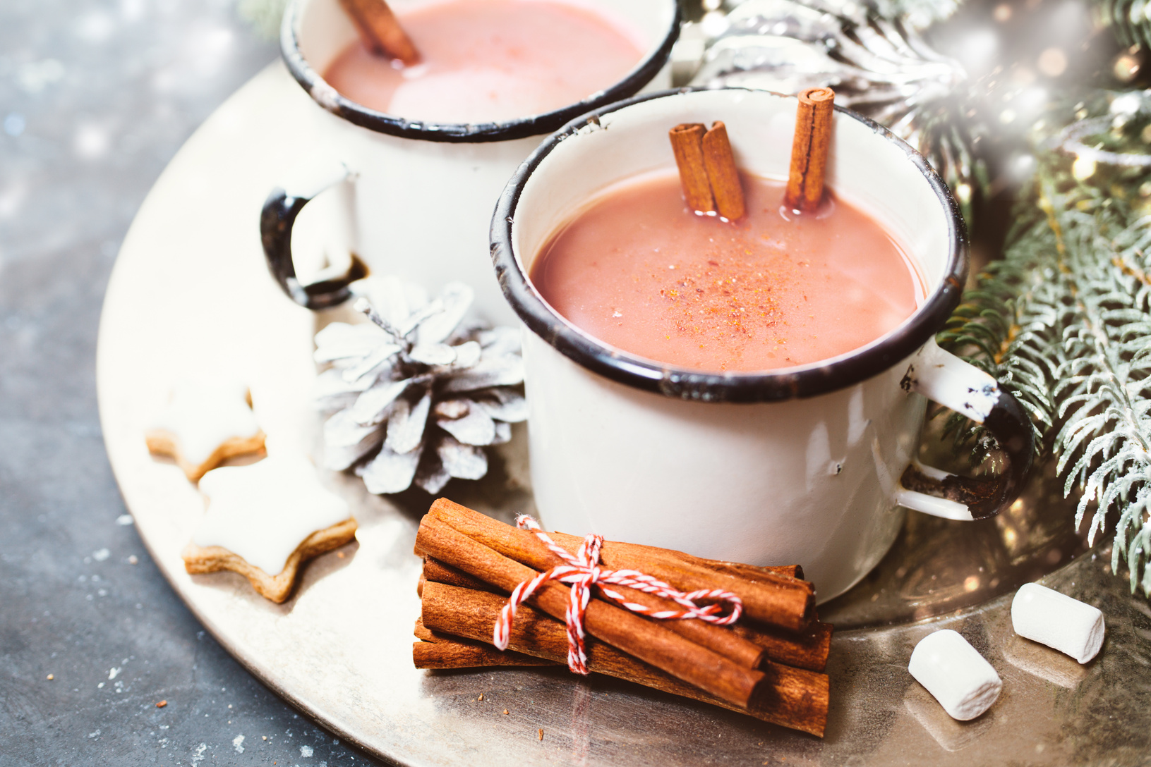 Hot chocolate with cinnamon